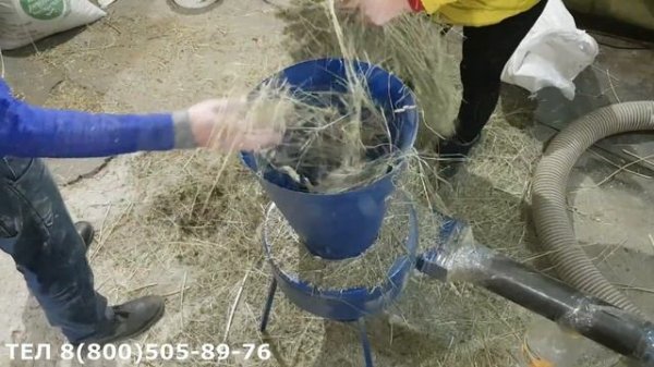 Сеноизмельчитель Дарья от тюка сена до получения гранул