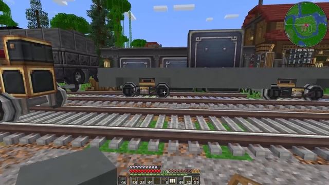 I built a TIMBER FREIGHT TRAIN in Minecraft Create Mod смотреть онлайн