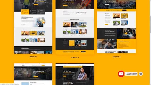 Wokrate Industry amp Factory WordPress Theme смотреть онлайн