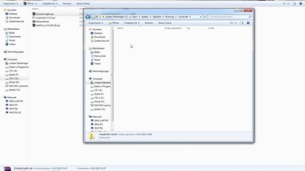 Minecraft Dynamic Lights installation with OptiFine