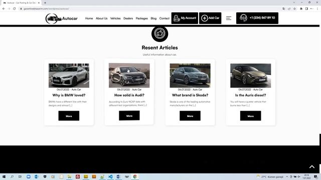 Autocar - Car Posting & Car Dealership WordPress Theme смотреть онлайн