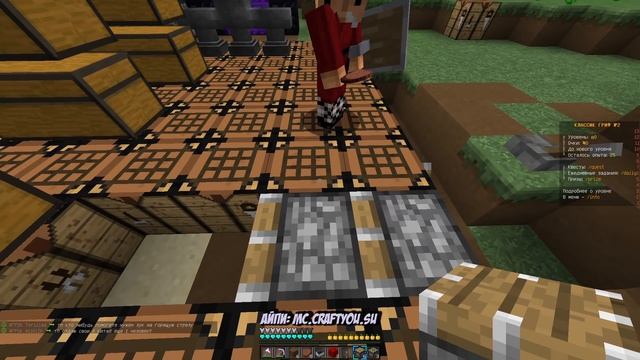 ГРИФЕРИМ ВАГОНЕТКАМИ СУНДУКИ , Выживаем На Сервере Майнкрафт смотреть онлайн