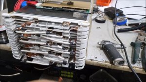 как собрать батарею из элементов  Nissan Leaf