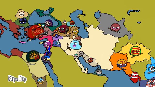 Historia Persia Preislámica Countryballs Parte 1 (История Ирана кантриболз часть 1)