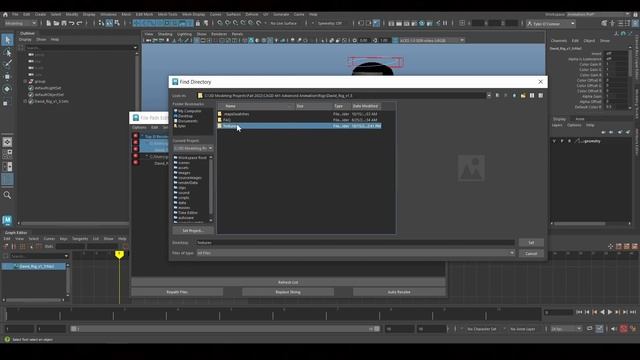 Maya Tutorial How To Use The File Path Editor To Fix Textures смотреть онлайн