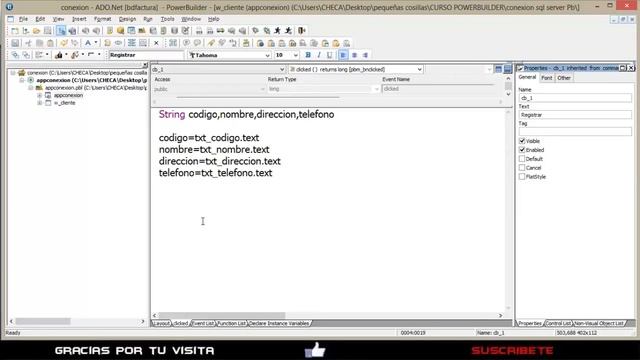 Curso de Programacion Power Builder #11 | insertar registros base de datos SQL смотреть онлайн