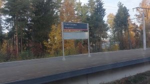 Электричка Санкт-Петербург- Сосново - Приозерск - Кузнечное. Вид слева от Пискарёвки  до Васкелово.