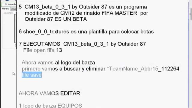 Fifa 13 CM13 beta (Outsider 87) Tutorial 1