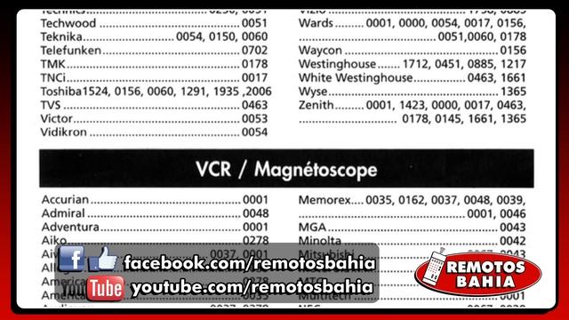 MANUAL Y CÓDIGOS PARA CONTROL REMOTO UNIVERSAL RCA LRCR503BR RCR503B RCU503B USER GUIDE CODE LIST смотреть онлайн