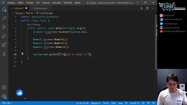 Criando Calculadora em Java com Orientação a Objetos - Curso de Java - Aula 17 смотреть онлайн