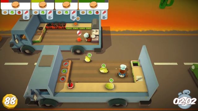 Играем вдвоем в Overcooked смотреть онлайн