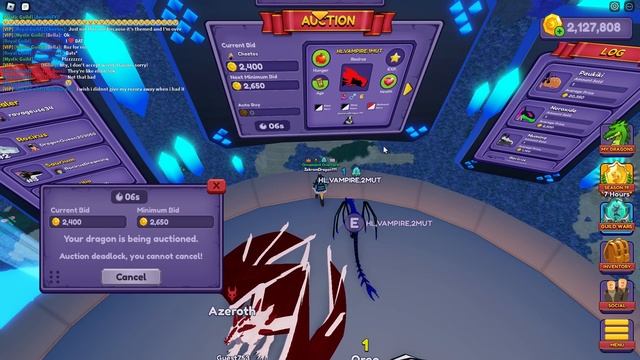 *Short Rocirus Bid War* Dragon Adventures |Roblox| смотреть онлайн