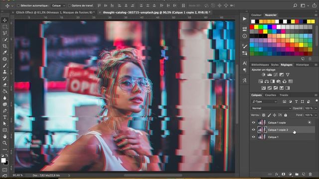 [TUTO FR - PHOTOSHOP] : LE « GLITCH EFFECT » ! смотреть онлайн