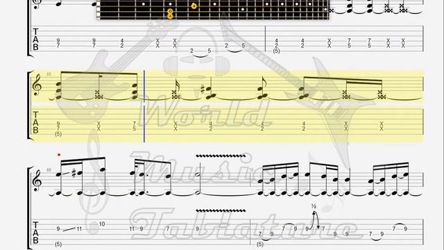 Down Stone the Crow GUITAR 1 TAB смотреть онлайн