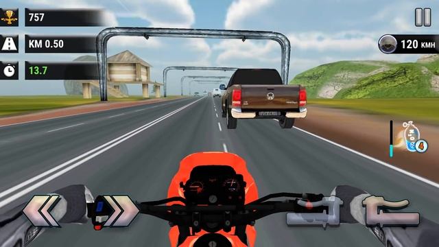 Highway Traffic Rider - 3D Bike Racing - Gameplay Android game смотреть онлайн