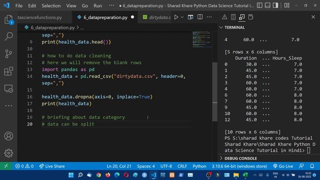 Data Science - What is Data Cleaning || How to Analyze Data || Data Science Tutorial in Hindi 6 смотреть онлайн
