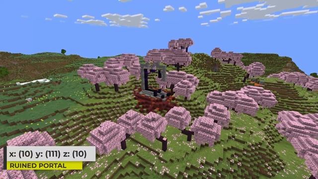 Top 20 Minecraft CHERRY GROVE Seeds! (1.20 Cherry Blossom Seeds) смотреть онлайн