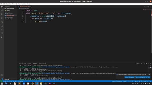 Belajar Bahasa Python Bagi Pemula | Membaca File CSV Di Python смотреть онлайн