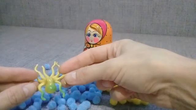 Развивающее видео для детей: матрешки знакомятся с осьминогом смотреть онлайн