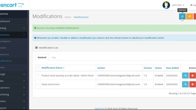 Product stock quantity at order detail Admin Panel смотреть онлайн