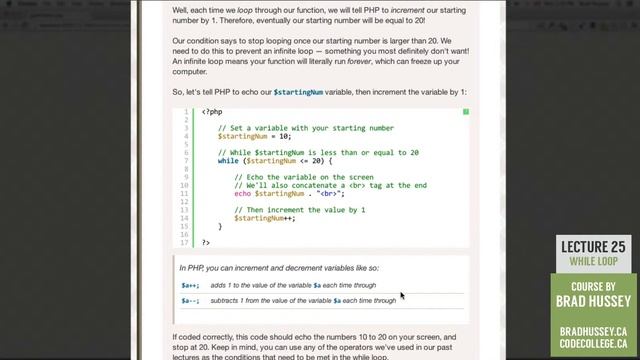 While Loop [#25] Code Dynamic Websites with PHP смотреть онлайн