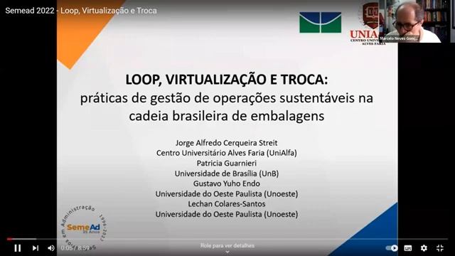 Sessão de Apresentação de Trabalho 5, sala 09 Virtual Artigos Aplicados 151 смотреть онлайн