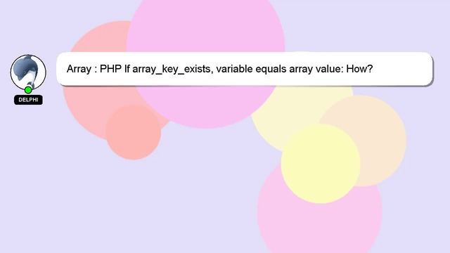 Array : PHP If array_key_exists, variable equals array value: How? смотреть онлайн