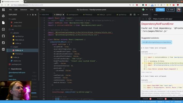 ReactJS #188 - Запустил Gutenberg без WordPress из g-editor смотреть онлайн