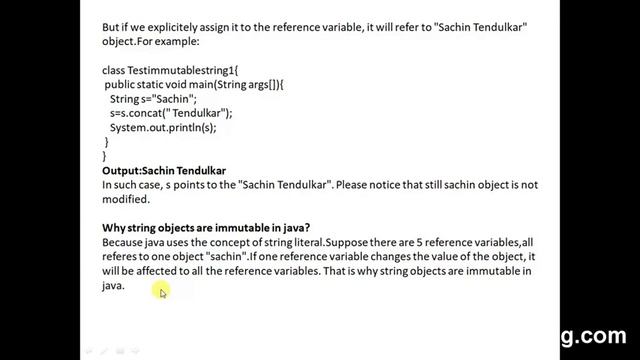 Immutable String in Java смотреть онлайн