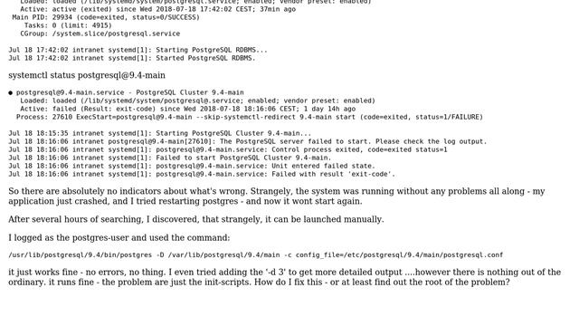 DevOps & SysAdmins: Postgresql wont start anymore смотреть онлайн
