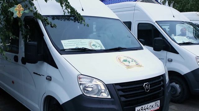 Специальный гуманитарный центр Крымской митрополии отправил гум в прифронтовую зону. mp4 смотреть онлайн