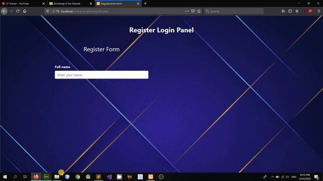 User registration form with php and mysql in Hindi part-1 смотреть онлайн