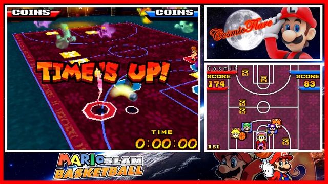 Mario Slam Basketball (Mario Hoops: 3-on-3) - CW - Flower Tourney | Hard Mode смотреть онлайн