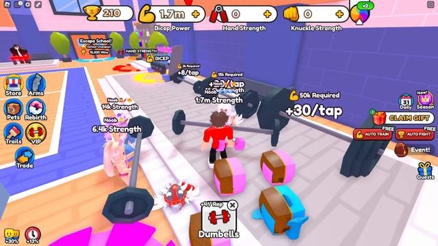 Roblox Arm Wrestling Simulator... смотреть онлайн