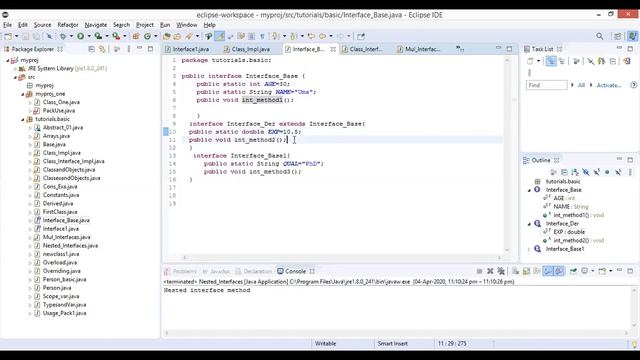 Video 18 Extending Interface and Usage of Implements in Classes Java смотреть онлайн