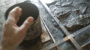 Бетонирование пола в гараже! Этап первый!)