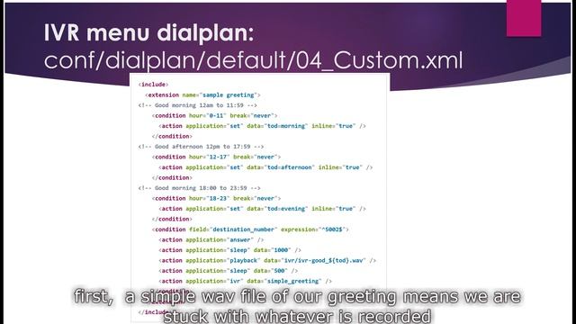 FreeSWITCH with Fred- FreeSWITCH PBX Creating XML IVR menus смотреть онлайн
