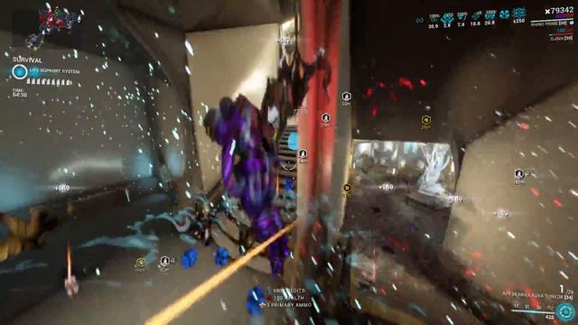 Warframe Steel Path Solo Survival 1h | RHINO PRIME & KUVA TONKOR ! смотреть онлайн