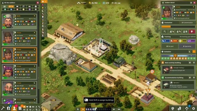 An Army of Sims, and a Very Fun Change of Pace in a Base Building City Builder - ONE MILITARY CAMP смотреть онлайн