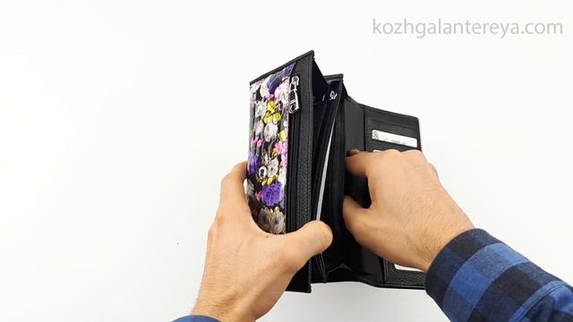⭐Большой женский кожаный кошелек ⭐ Sergio Valentini СВ 8002-065 смотреть онлайн