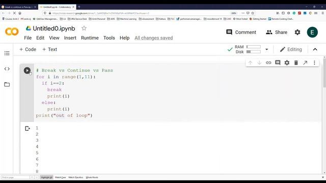 Python Tutorials - Break vs Continue vs pass statement by Ease Learning смотреть онлайн