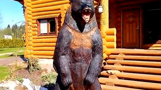 деревянная скульптура медведя 2,5 метра смотреть онлайн