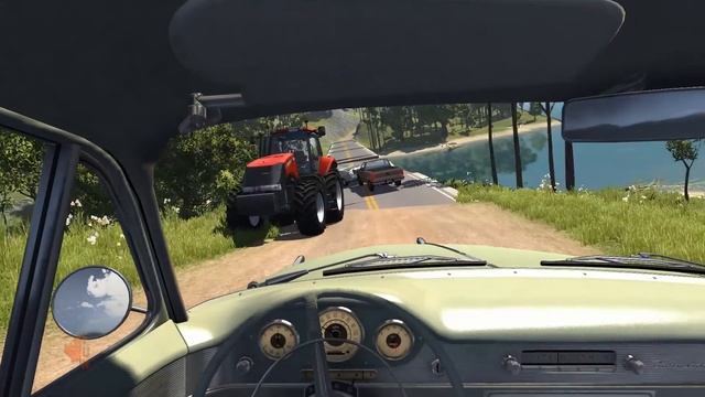 Collapsing Bridge Pileup Crashes 16 | BeamNG.drive смотреть онлайн