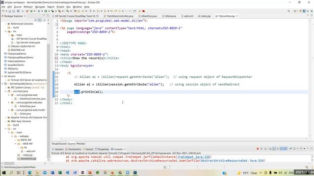 Java JSP Servlet Session 8 of Team 14 & 15 | PCS Global | as on 24th Nov 21 смотреть онлайн