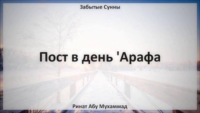 42 Пост в день 'Арафа || Ринат Абу Мухаммад смотреть онлайн