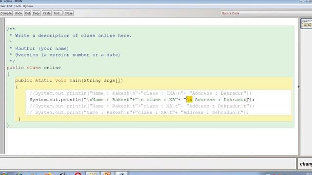 Topic for class ix and x ...Escape sequence in java смотреть онлайн