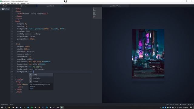 Beautiful Steam Library Style Hover Effect | HTML/CSS #1 смотреть онлайн