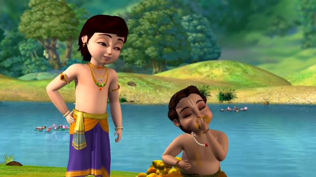 Krishna's flute plays a soft, Magical Lullaby смотреть онлайн