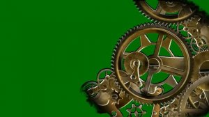 Футаж HD. Боковая рамка - часовой механизм 2, хромакея