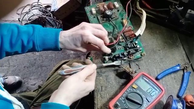 how to repair control card. welding machine not crunt low or high. смотреть онлайн